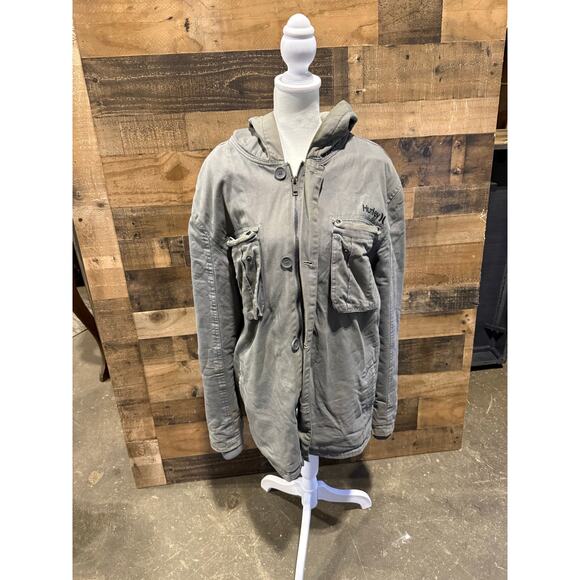 Hurley Casual Workwear Jacket- Gray- Women Size XL - Picture 5 of 7